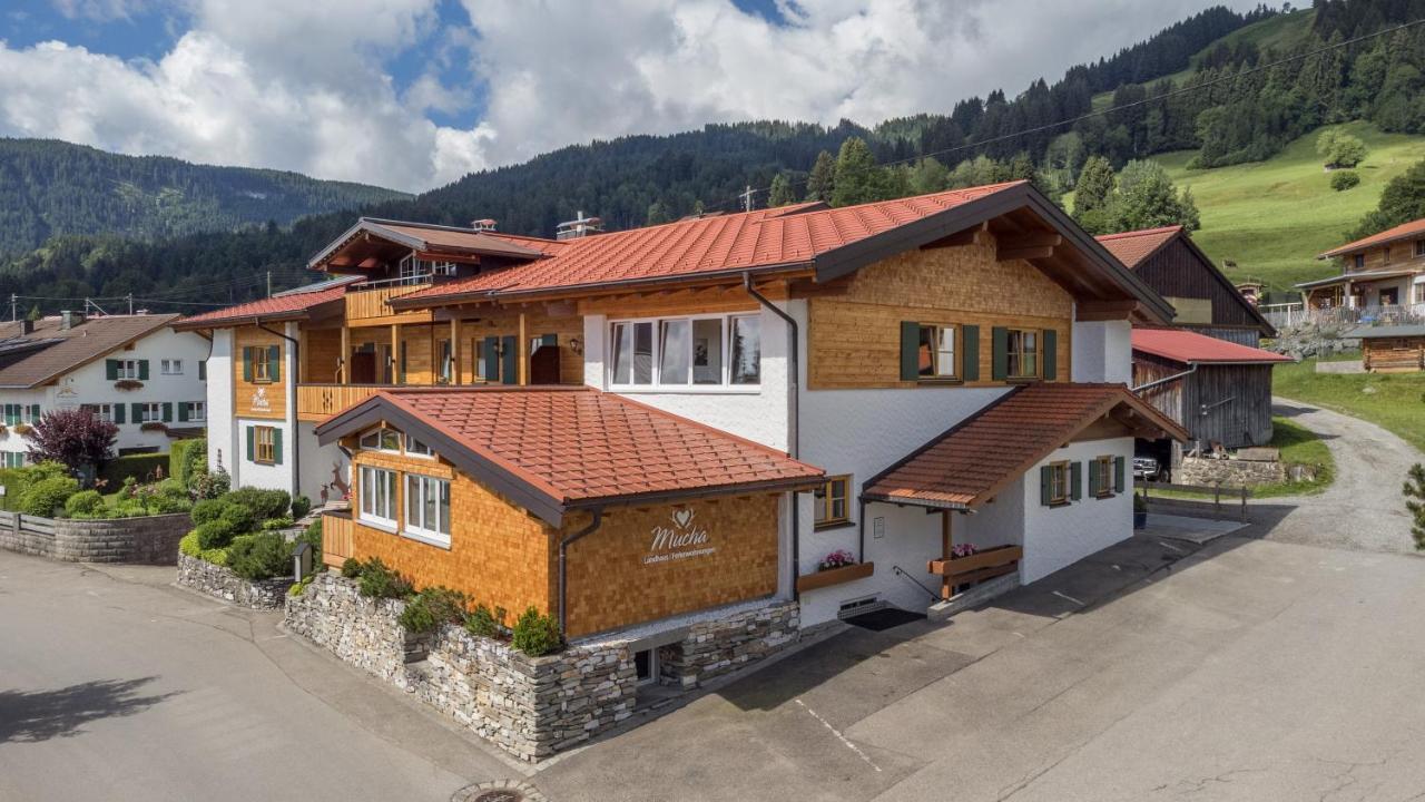 Landhaus Mucha - Ferienwohnungen - Naturpark Partner Bolsterlang Dış mekan fotoğraf